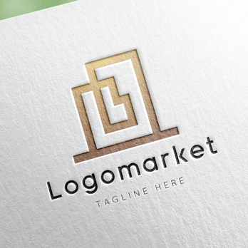 Bとビルと街のロゴ