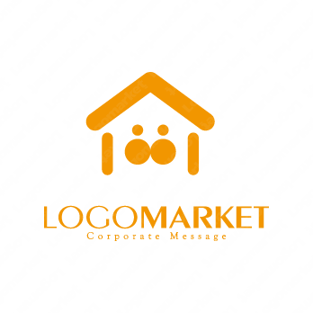 漢字とミニマルと人のロゴ