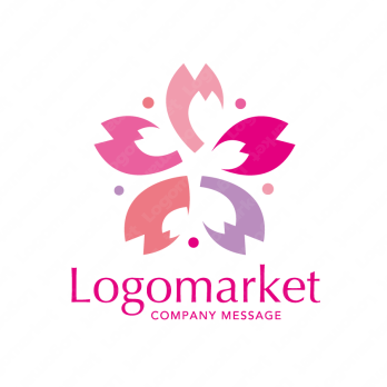 桜と軽やかと幸福感のロゴ