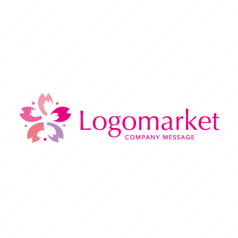 桜と軽やかと幸福感のロゴ