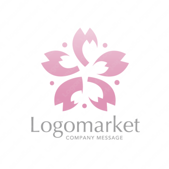 桜と軽やかと幸福感のロゴ