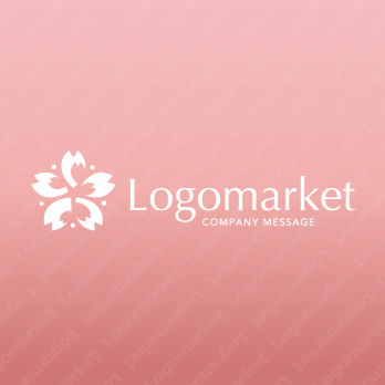 桜と軽やかと幸福感のロゴ