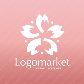 桜と軽やかと幸福感のロゴ