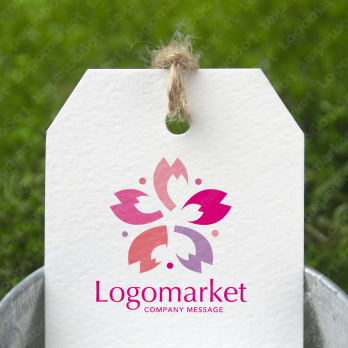 桜と軽やかと幸福感のロゴ