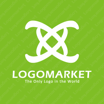 交わりとDNAと自然のロゴ