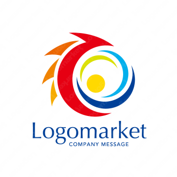 幸運と鳥と希望のロゴ