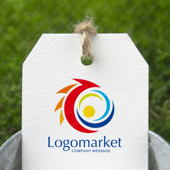 幸運と鳥と希望のロゴ