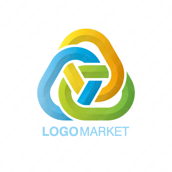 リングとつながりと三方良しのロゴ