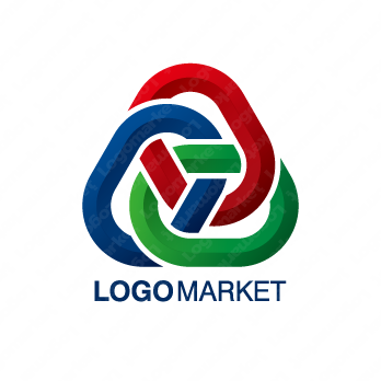 リングとつながりと三方良しのロゴ