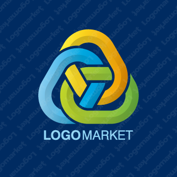 リングとつながりと三方良しのロゴ