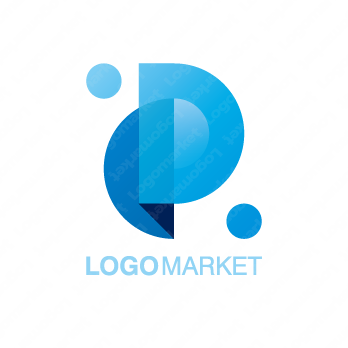 Pと丸と点のロゴ