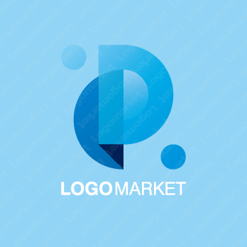 Pと丸と点のロゴ