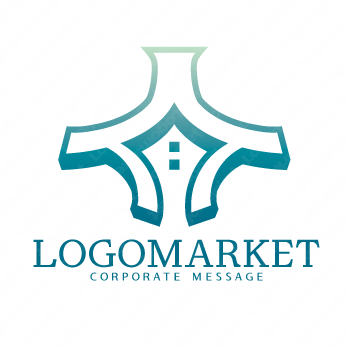 家と安心と突き抜けるのロゴ