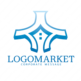 家と安心と突き抜けるのロゴ