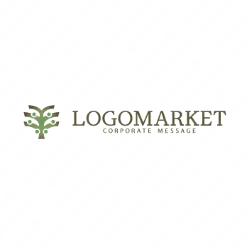 樹とみのりと自然のロゴ