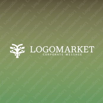 樹とみのりと自然のロゴ