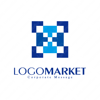 HとIと力強いのロゴ