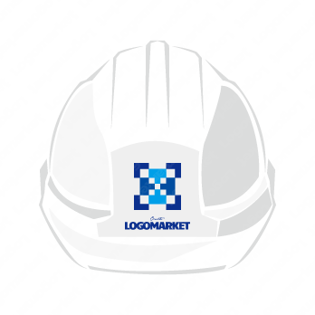 HとIと力強いのロゴ