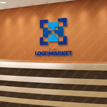 HとIと力強いのロゴ