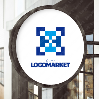 HとIと力強いのロゴ