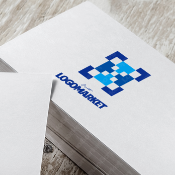 HとIと力強いのロゴ