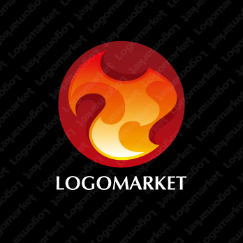 炎と火とファイヤーのロゴ