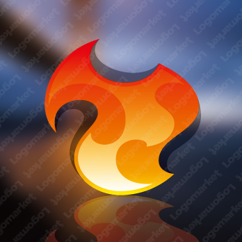 炎と火とファイヤーのロゴ