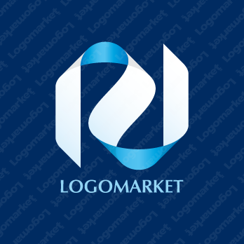 Nとつながりと重なりのロゴ