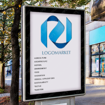 Nとつながりと重なりのロゴ