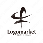 牛とシンプルと黒のロゴ