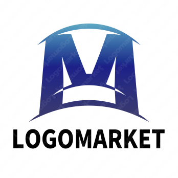 Mとドームとアーチのロゴ