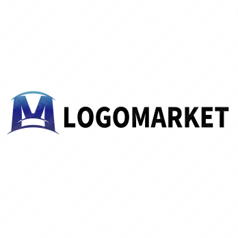 Mとドームとアーチのロゴ