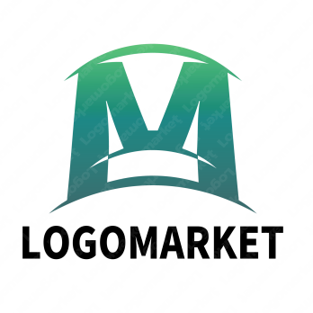 Mとドームとアーチのロゴ