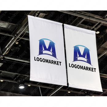 Mとドームとアーチのロゴ