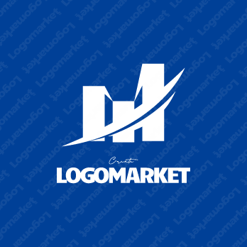 上昇と資産拡大とビルのロゴ