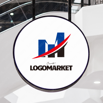 上昇と資産拡大とビルのロゴ