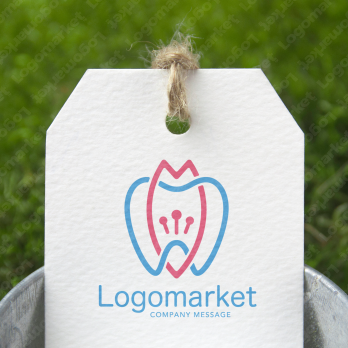 歯と桜と清潔のロゴ