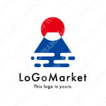 日本と日の出と山のロゴ