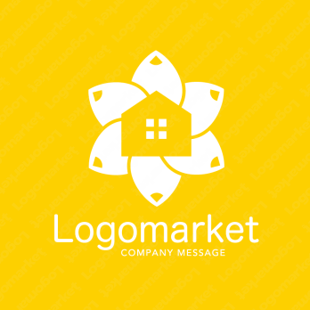 家とカラフルとポジティブのロゴ