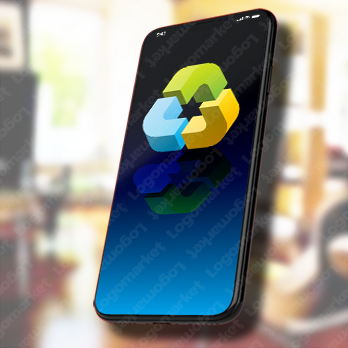 つながりと三角と循環のロゴ