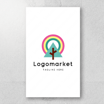 Aとaと虹のロゴ