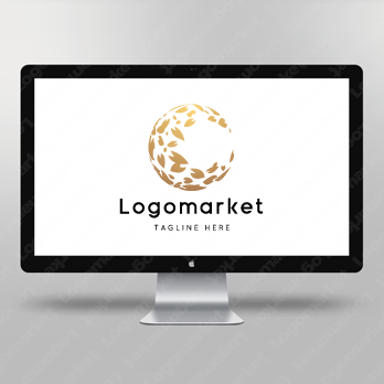 桜と月と三日月のロゴ