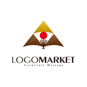 山と日の出とAのロゴ