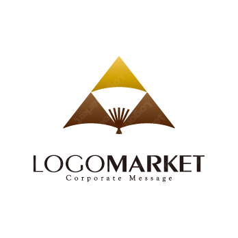 山と日の出とAのロゴ