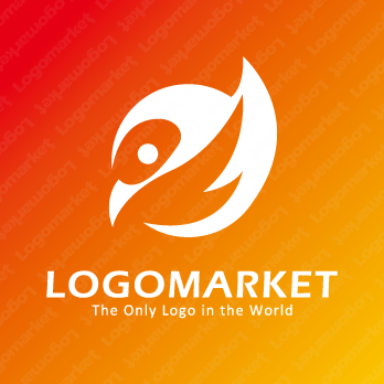 火の玉と鳥と情熱のロゴ