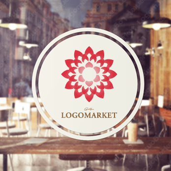 花とラグジュアリーと愛のロゴ