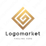 Gとgと菱形のロゴ