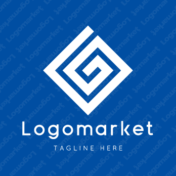 Gとgと菱形のロゴ