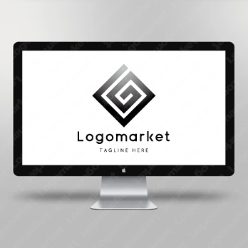 Gとgと菱形のロゴ