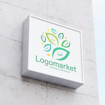 健やかと親しみやすいと再生のロゴ